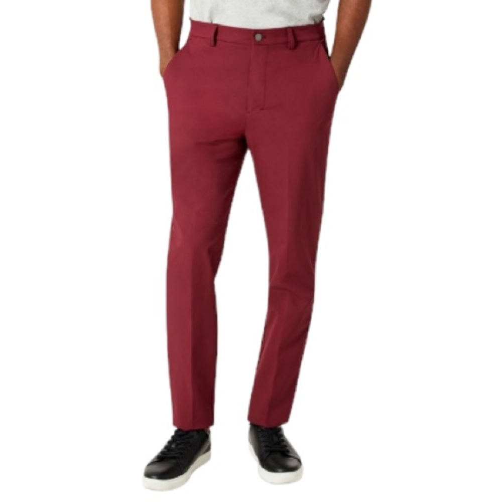 Calvin Klein Body Fit men’s dark red cotton chino dress pants size 30x32